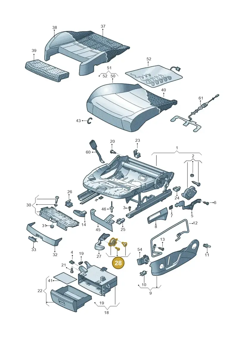 8K0881093 — Volkswagen Touran 2,0 BlueMotion (2015-2024) diagram 869881000, position 28