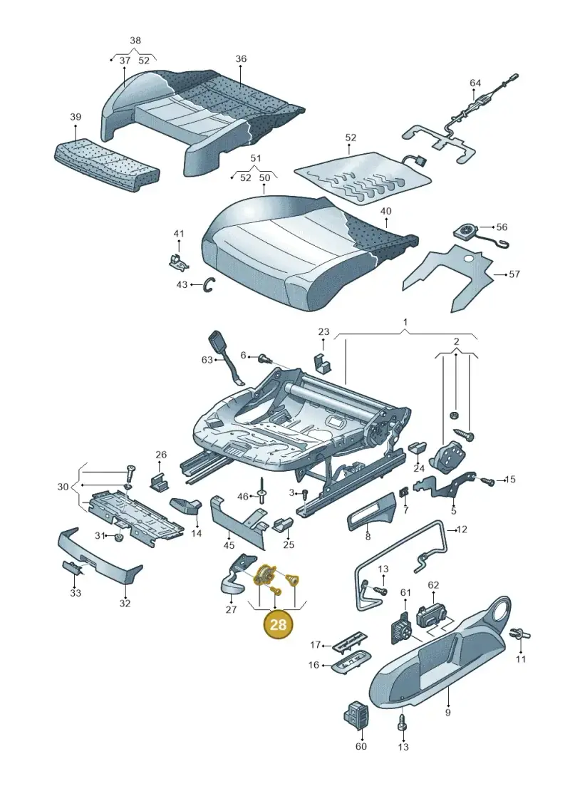 8K0881094 — Volkswagen Passat saloon (2014-2024) diagram 793881000, position 28