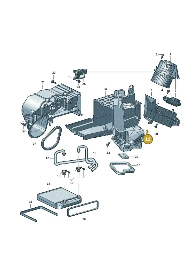 8K0898540A — Volkswagen Multivan (2021-) diagram 7t0819100, position 12