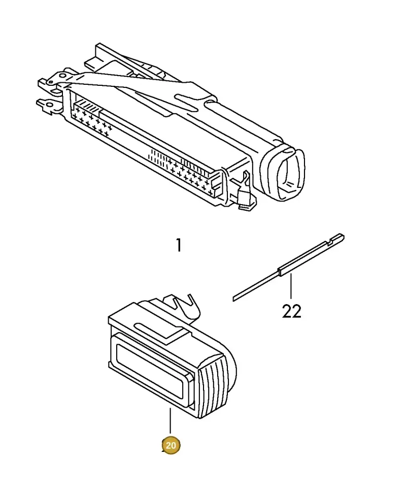 8K0906385 — Volkswagen 1J0 platform diagram 198973150, position 20