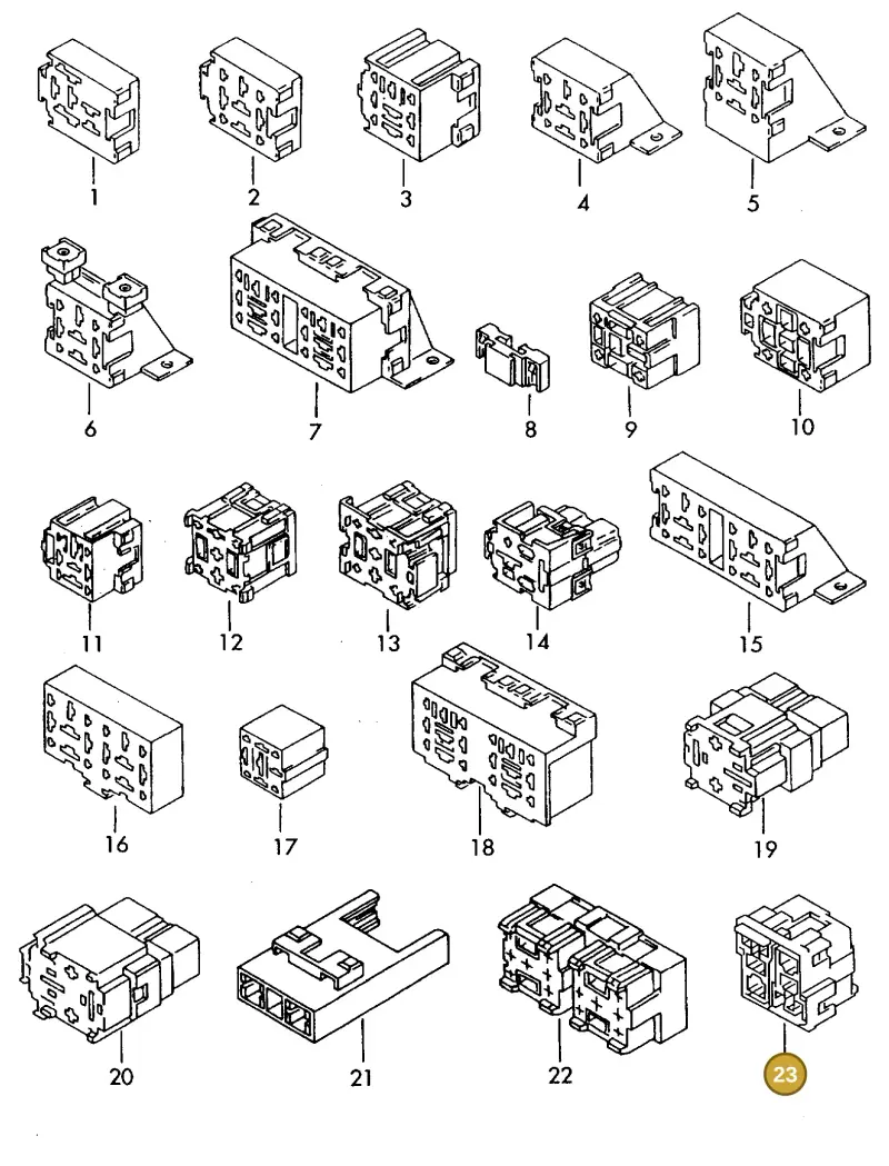 8K0937529 — Volkswagen 1J0 platform diagram 198973600, position 23