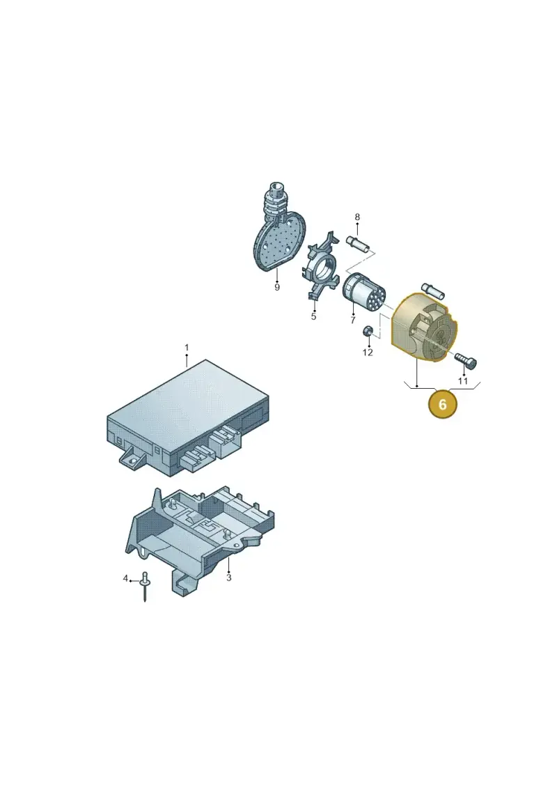 8K0945505 — Volkswagen Polo 1.4 BlueMotion (2014-2017) diagram 672945550, position 6