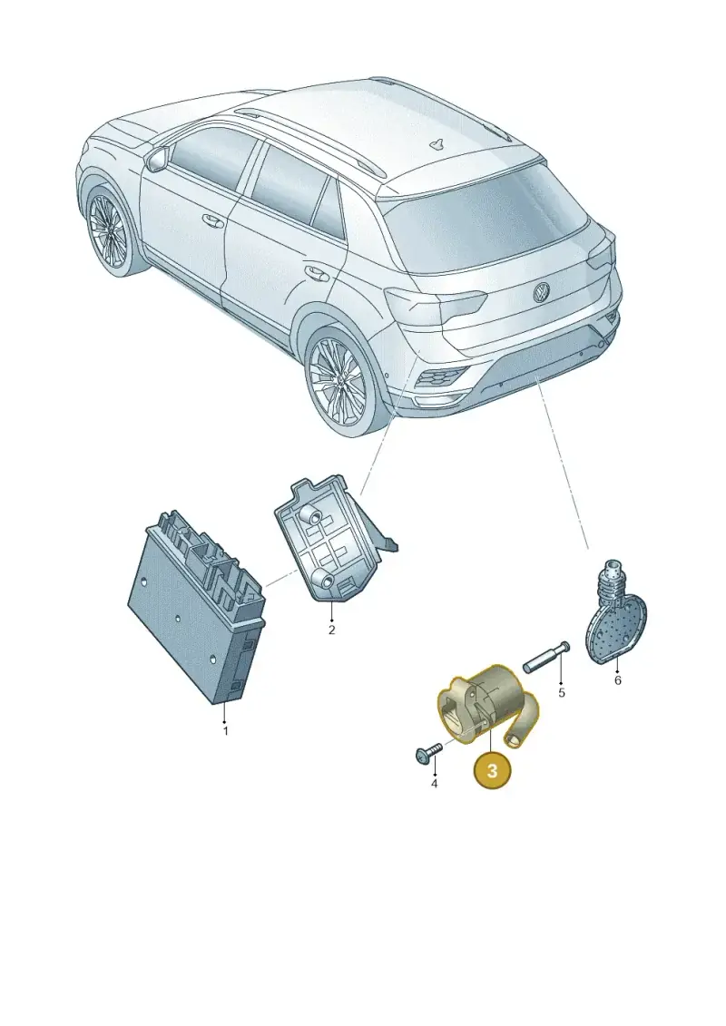 8K0945505 — Volkswagen T-Roc BlueMotion (2017-2024) diagram 813945550, position 3
