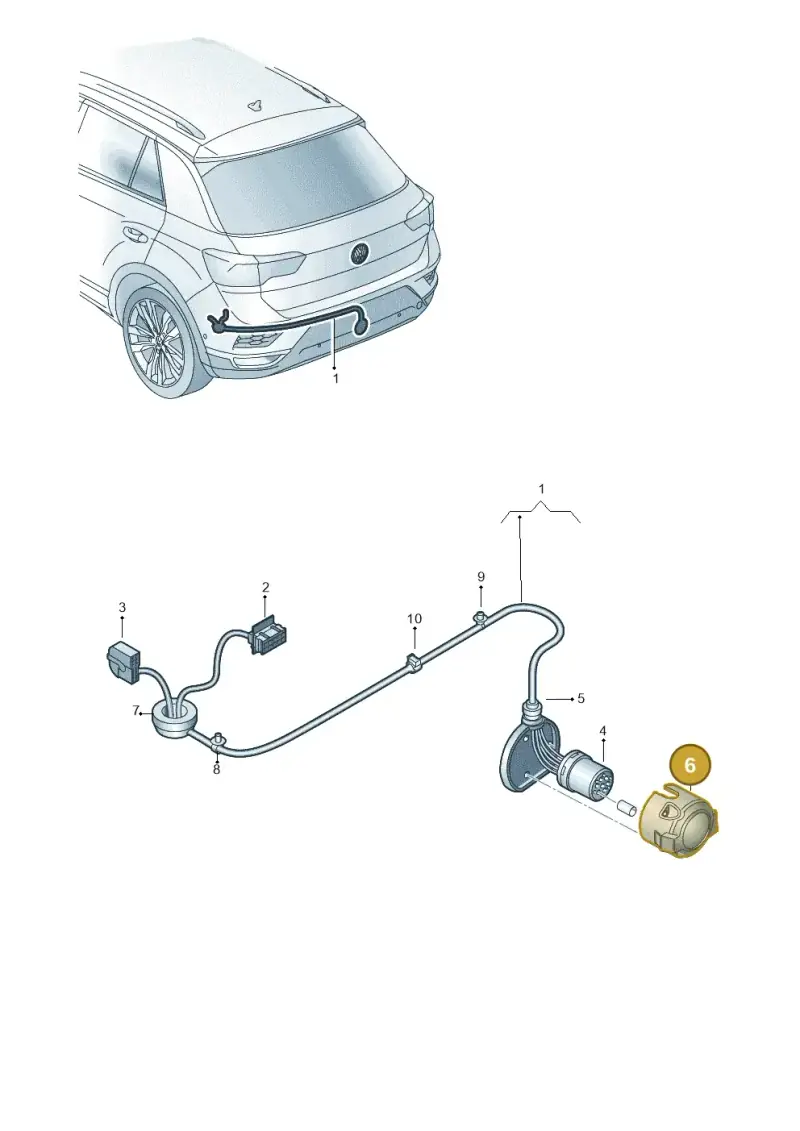 8K0945505 — Volkswagen T-Roc convertible 1.5 (2019-2024) diagram 813972850, position 6