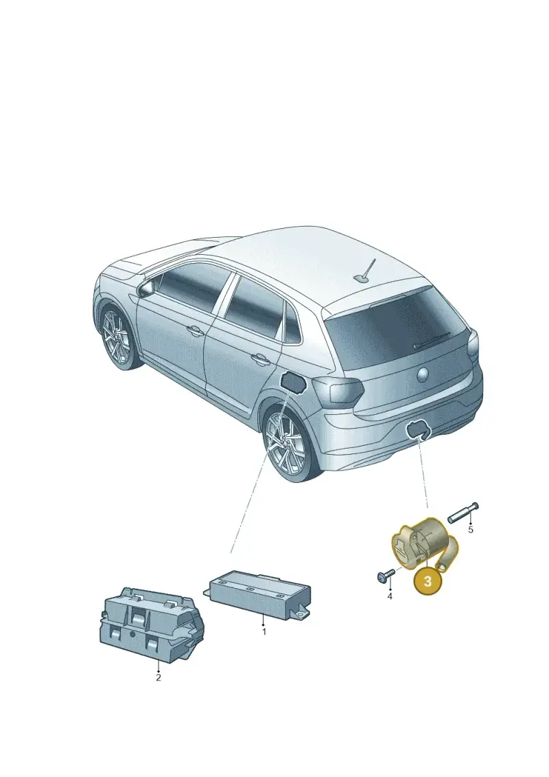 8K0945505 — Volkswagen Polo 1.0 BlueMotion (2017-2024) diagram 837945550, position 3