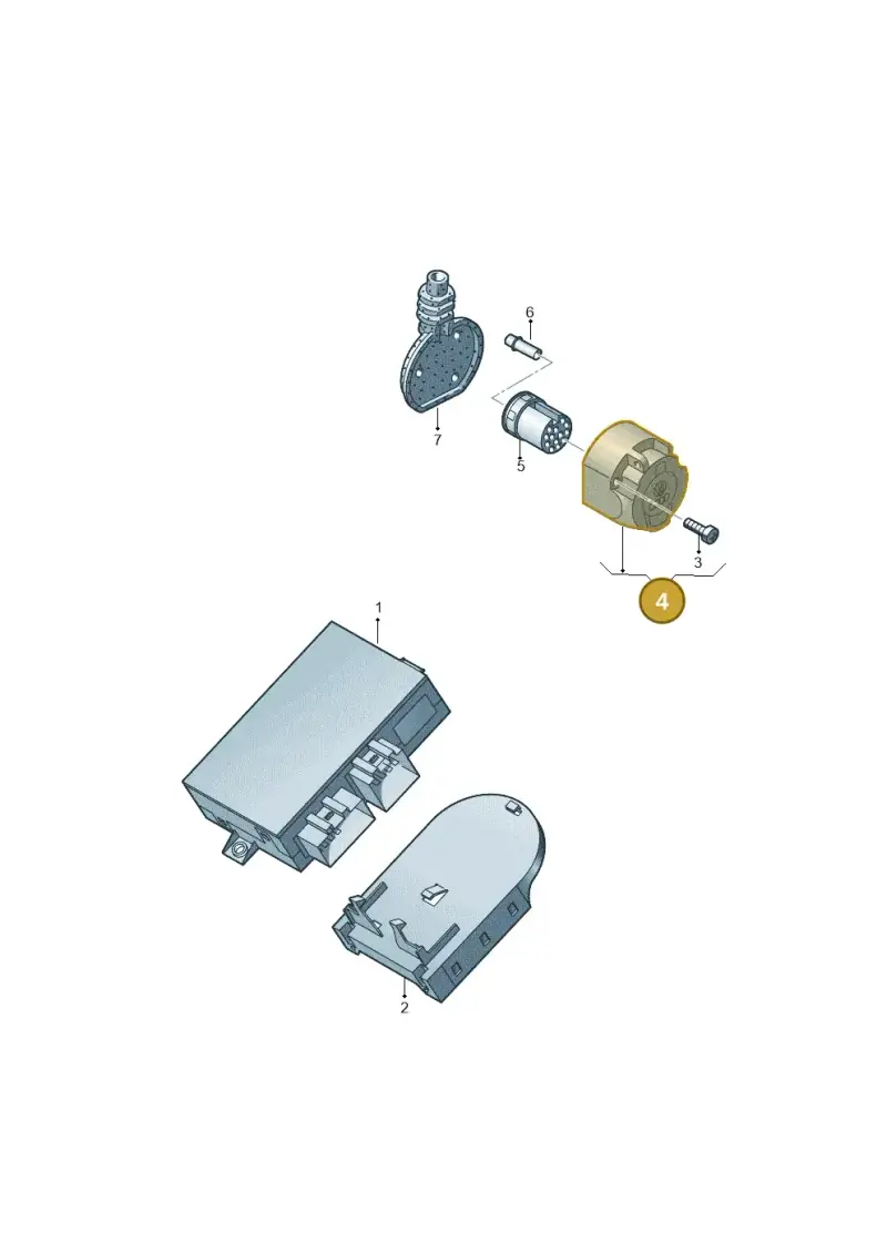 8K0945505 — Volkswagen Caddy kombi (2015-2020) diagram 861945550, position 4