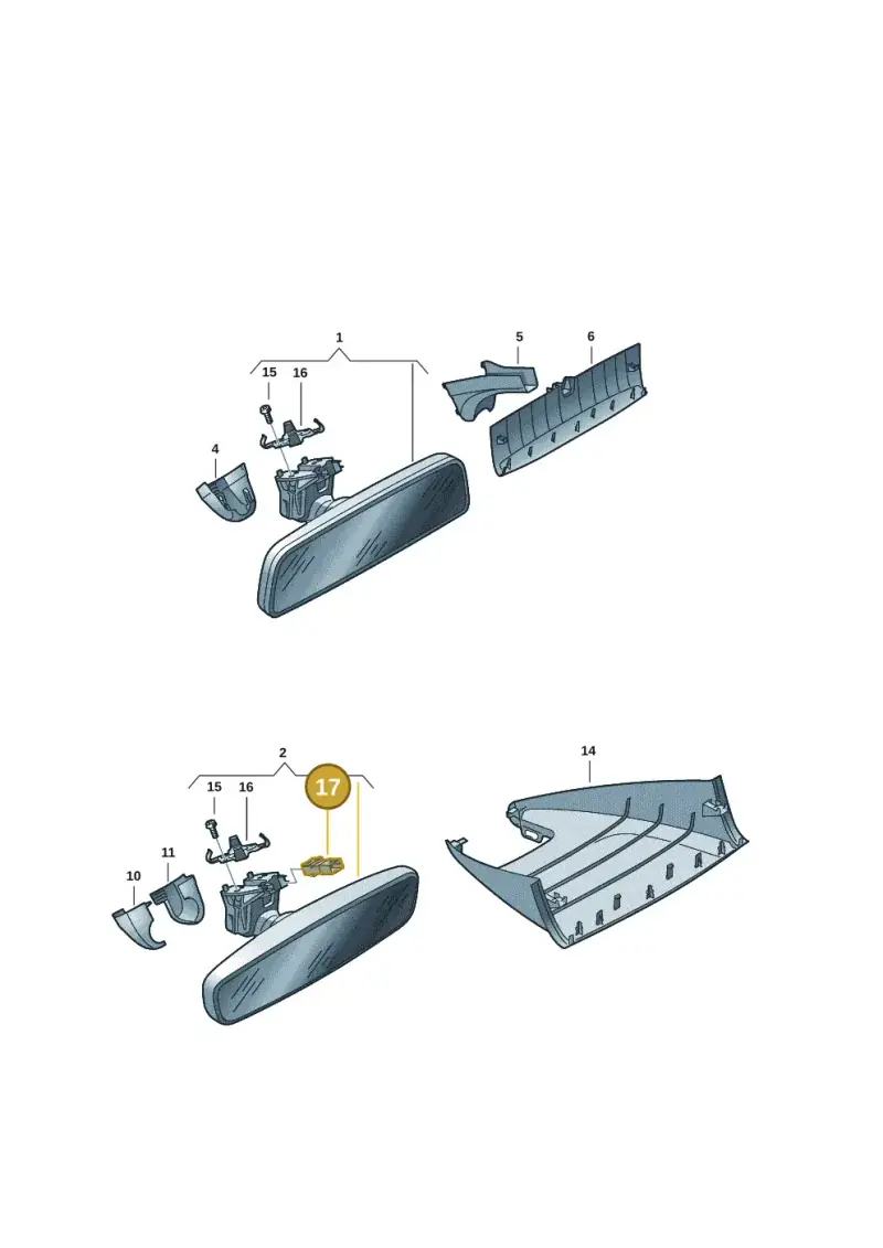 8K0971834 — Volkswagen Taigo (2021-2024) diagram 2f0857450, position 17