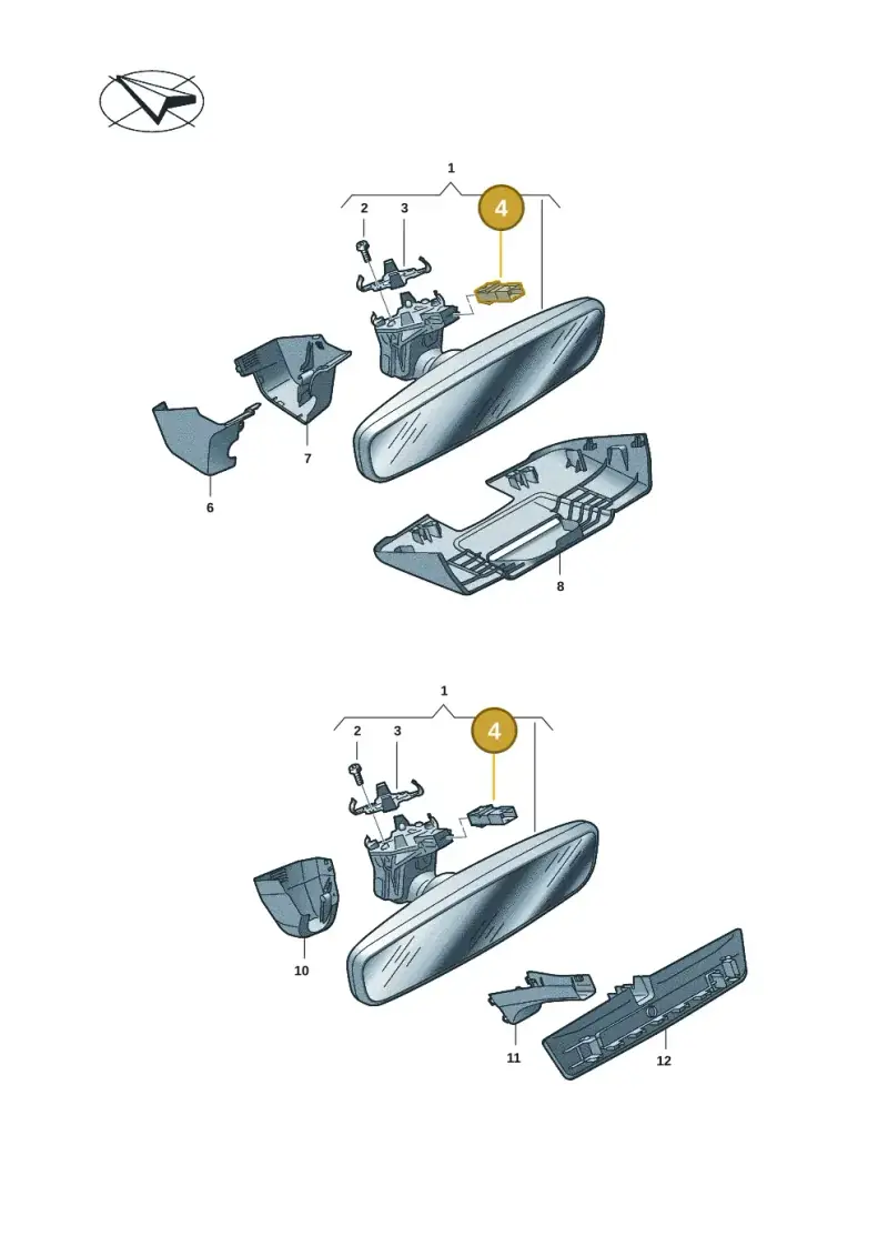 8K0971834 — Volkswagen Tiguan 2.0 (2023-) diagram 57x857450, position 4