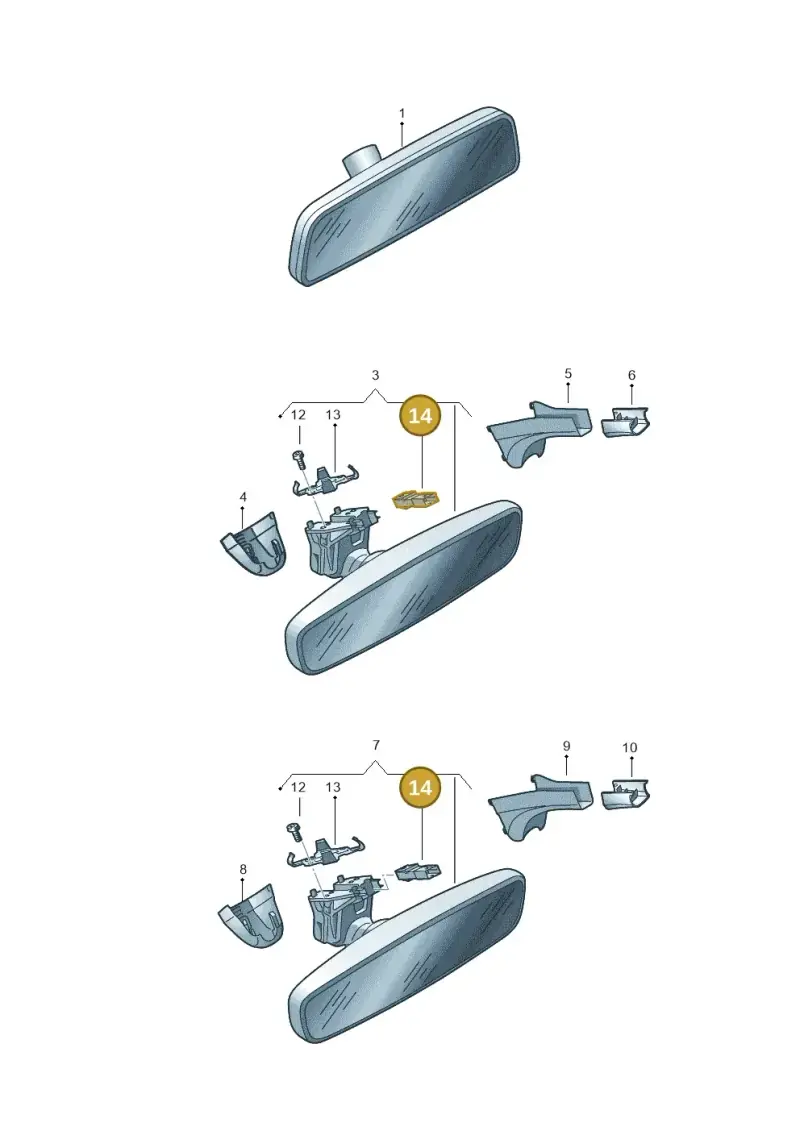 8K0971834 — Volkswagen Amarok twin cab (2022-) diagram 894857470, position 14