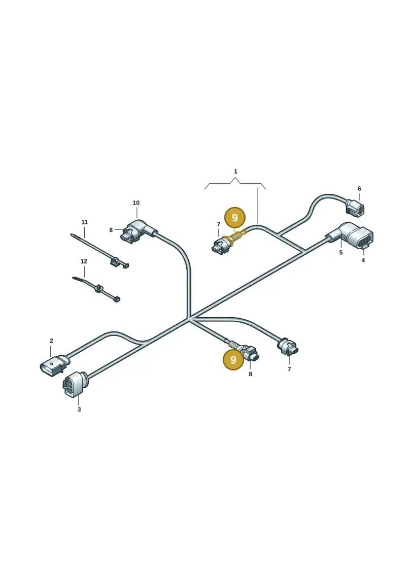 8K0971921 — Volkswagen Amarok twin cab (2022-) diagram 439971018, position 9