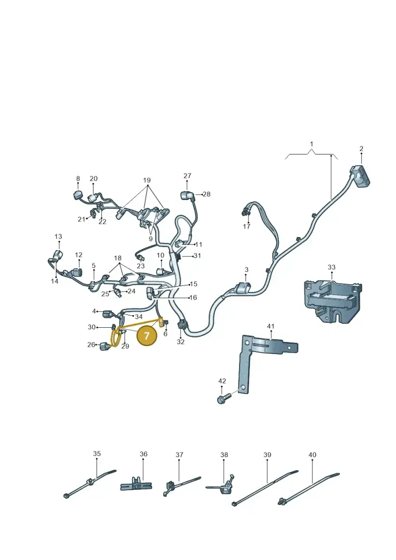 8K0971921A — Volkswagen Up! 1.0 BlueMotion (2016-2023) diagram 892971050, position 7