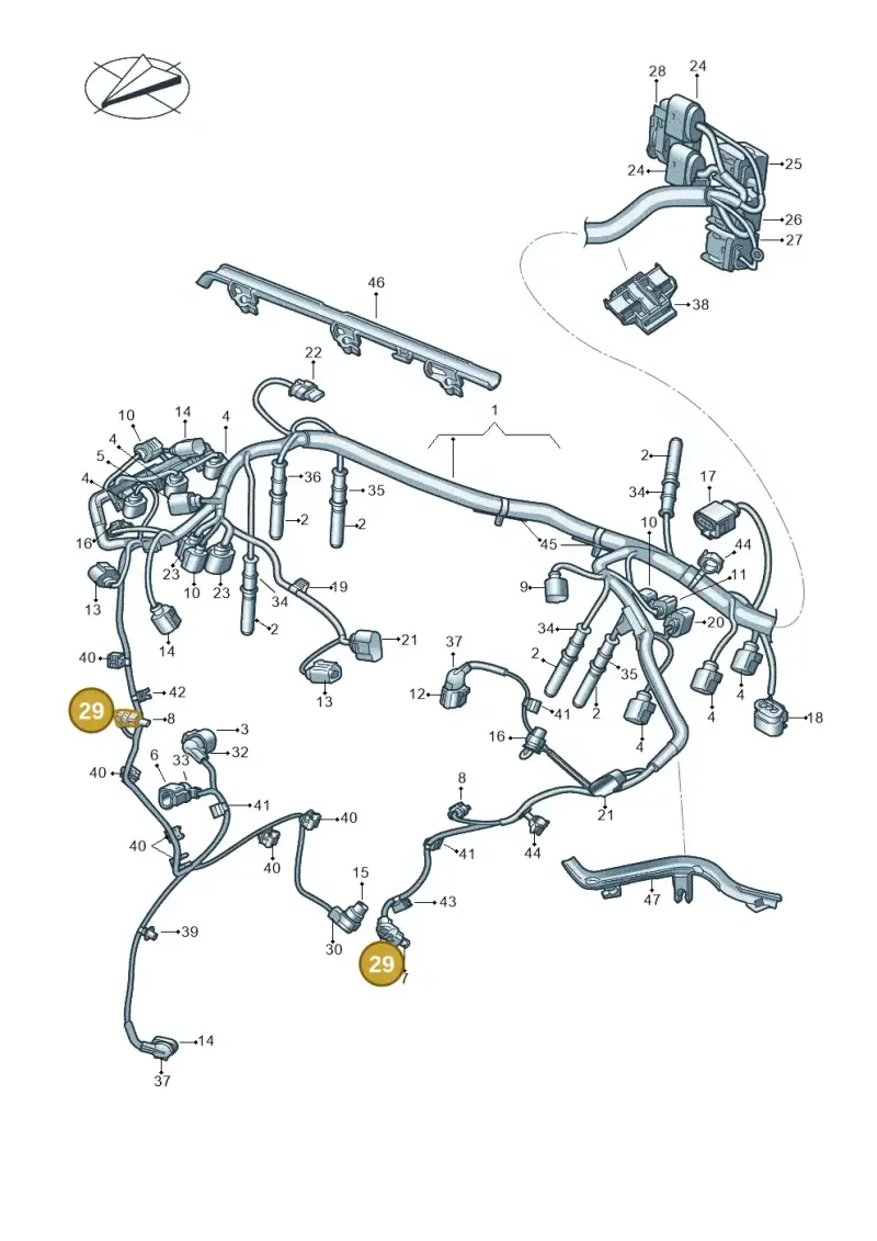 8K0971921E — Volkswagen Amarok twin cab (2022-) diagram 894971140, position 29