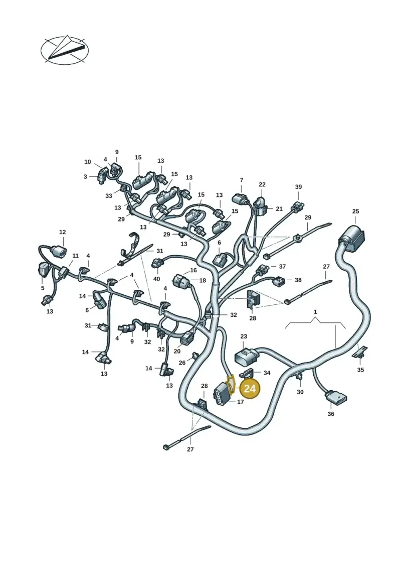 8K0971921F — Volkswagen Multivan (2021-) diagram 7t0971200, position 24
