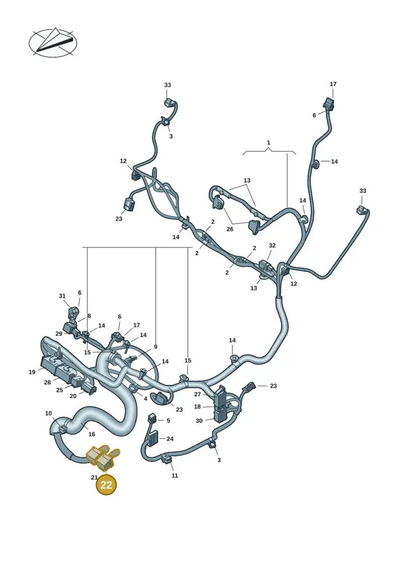 8K0972483C — Volkswagen Multivan (2021-) diagram 7t0972250, position 22