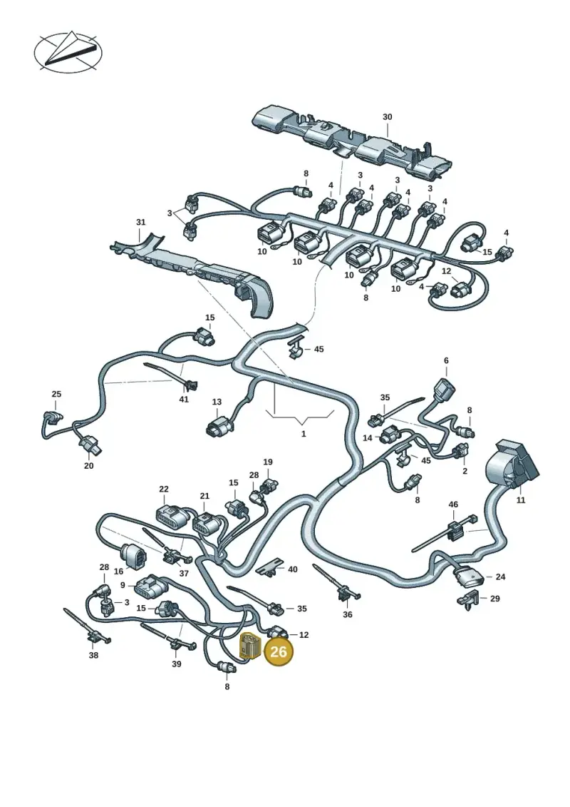 8K0973702D — Volkswagen Multivan (2021-) diagram 5h0971018, position 26