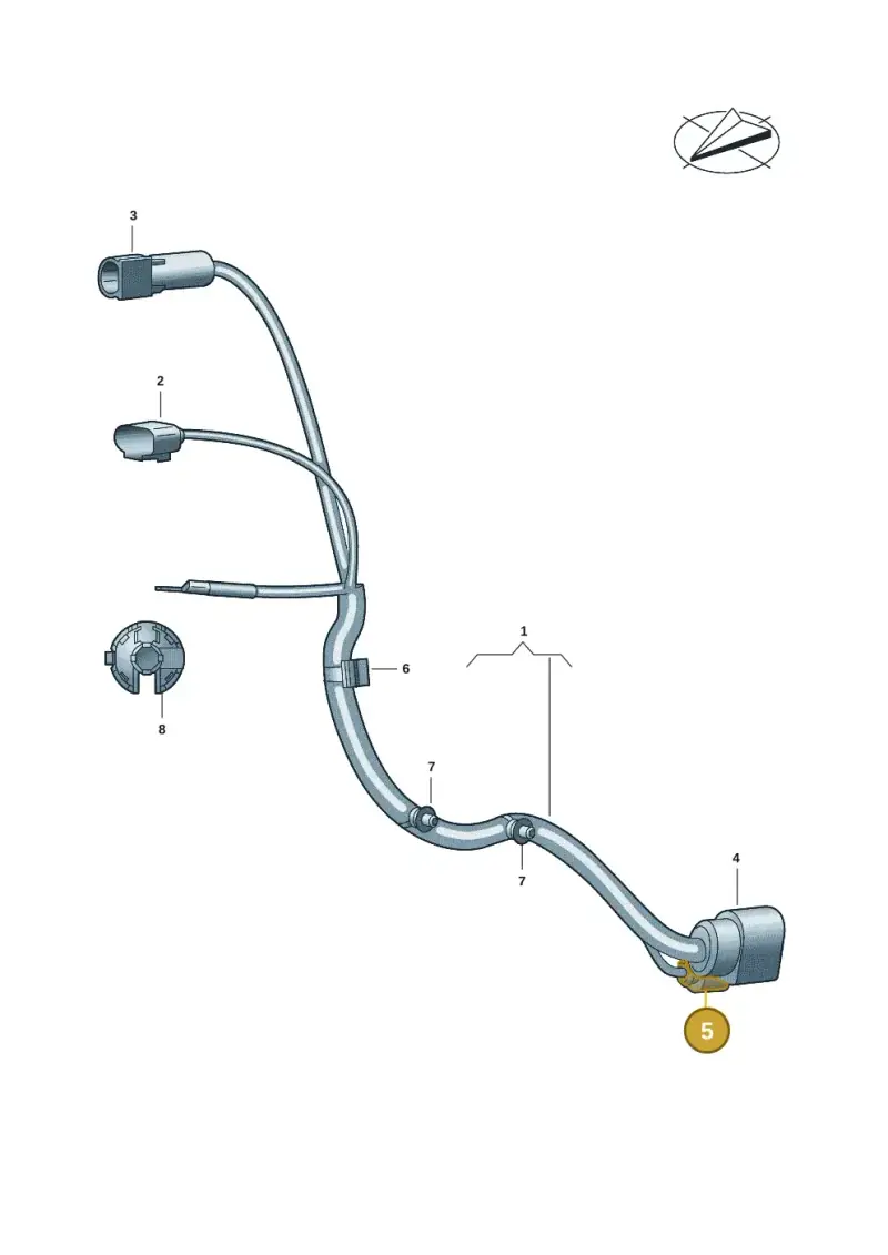 8K0973703G — Volkswagen ID.Buzz (2022-) diagram 15a971700, position 5
