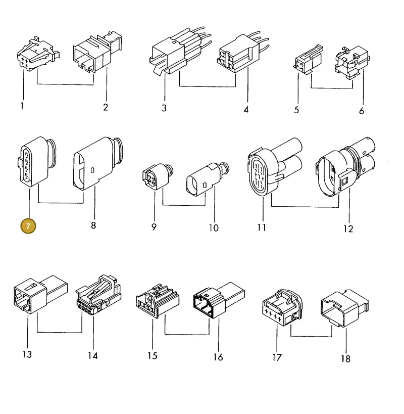8K0973704C — Volkswagen 1J0 platform diagram 198970610, position 7