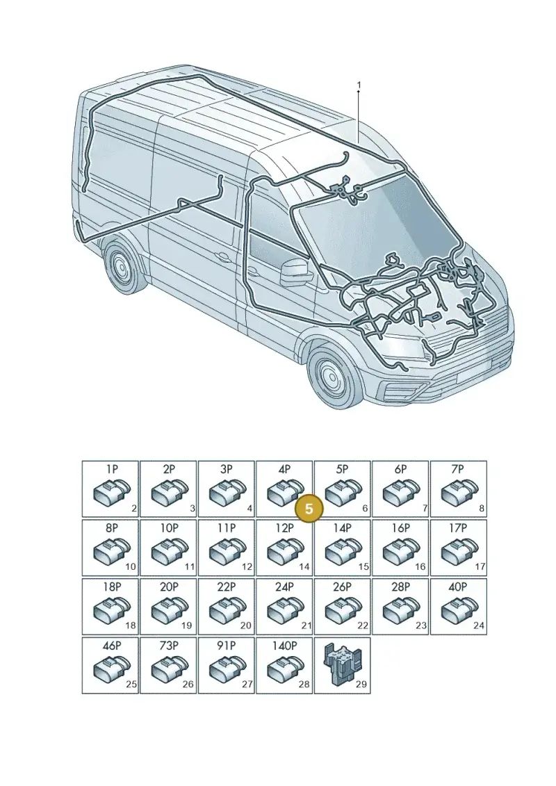 8K0973704C — Volkswagen MAN TGE 55 (2016-2021) diagram 806971083, position 5