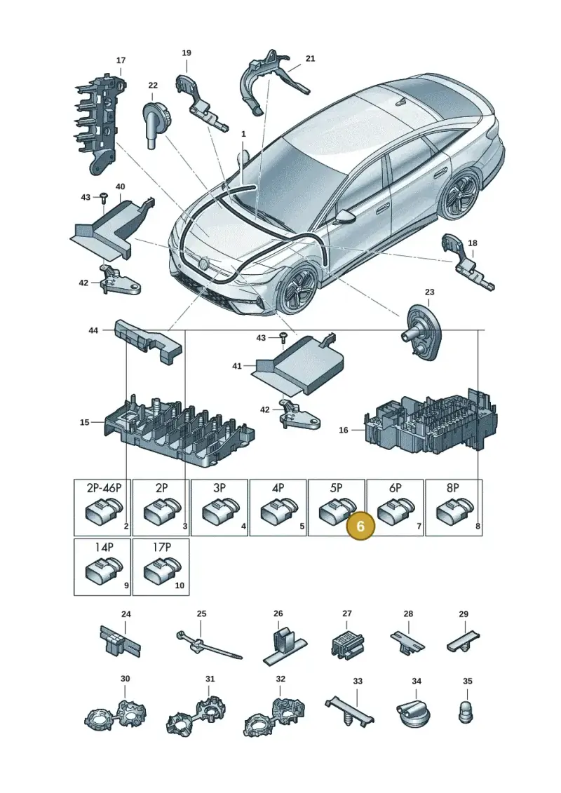 8K0973705A — Volkswagen ID.7 Limousine Pro (2023-) diagram 14b971800, position 6