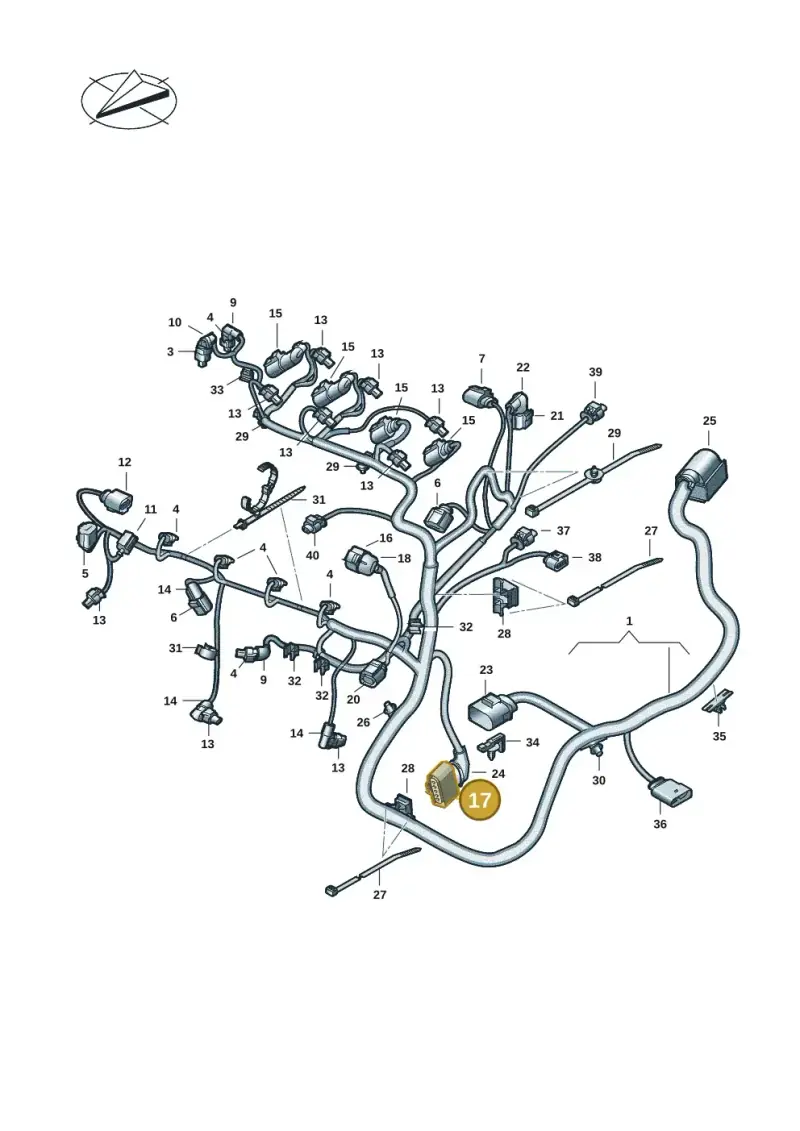 8K0973705B — Volkswagen Multivan (2021-) diagram 7t0971200, position 17