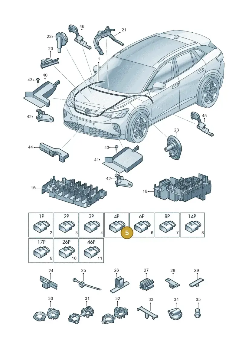 8K0973724 — Volkswagen ID.4 Pro (2020-2023) diagram 11a971080, position 5
