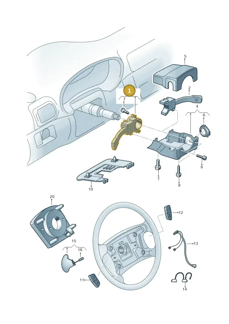 8L0953513L01C — Volkswagen Golf Brasil       "BR."08> (2007-) diagram 201953500, position 1