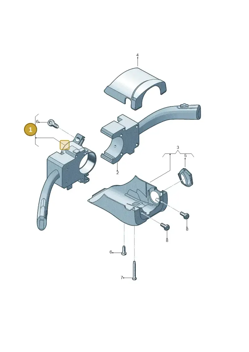 8L0953513L01C — Volkswagen Jetta City        "Mex"08> (2007-) diagram 467953500, position 1