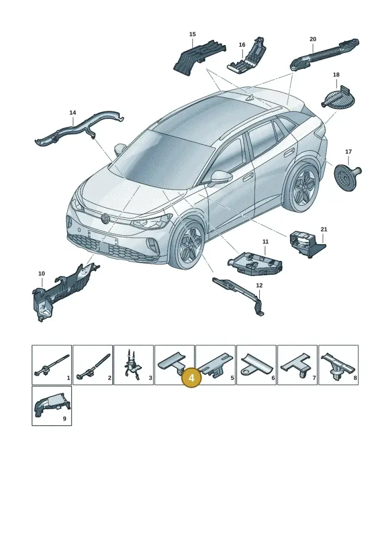 8L0971848F — Volkswagen ID.4 Pro (2020-2023) diagram 11a971091, position 4
