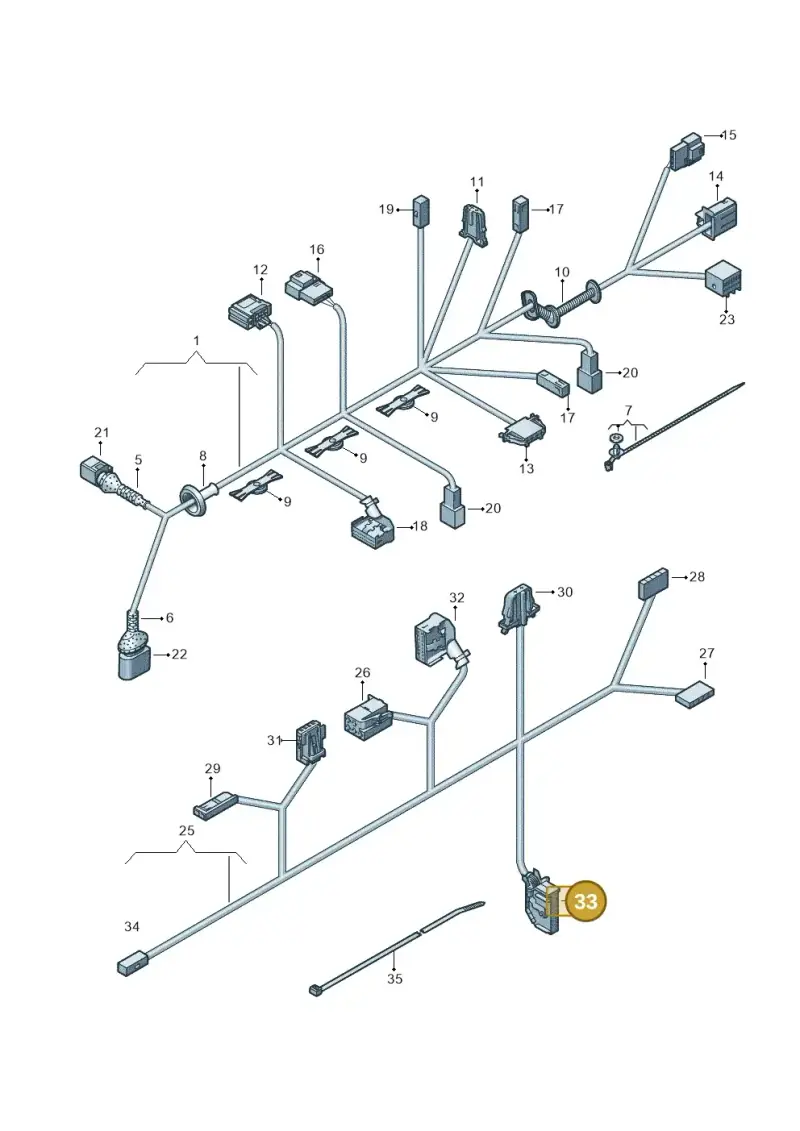 8L0972977H — Volkswagen Touareg (2003-2005) diagram 274972350, position 33