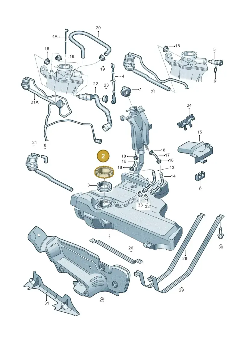 8N0201375A — Volkswagen New Beetle             06> (2005-) diagram 194201100, position 2