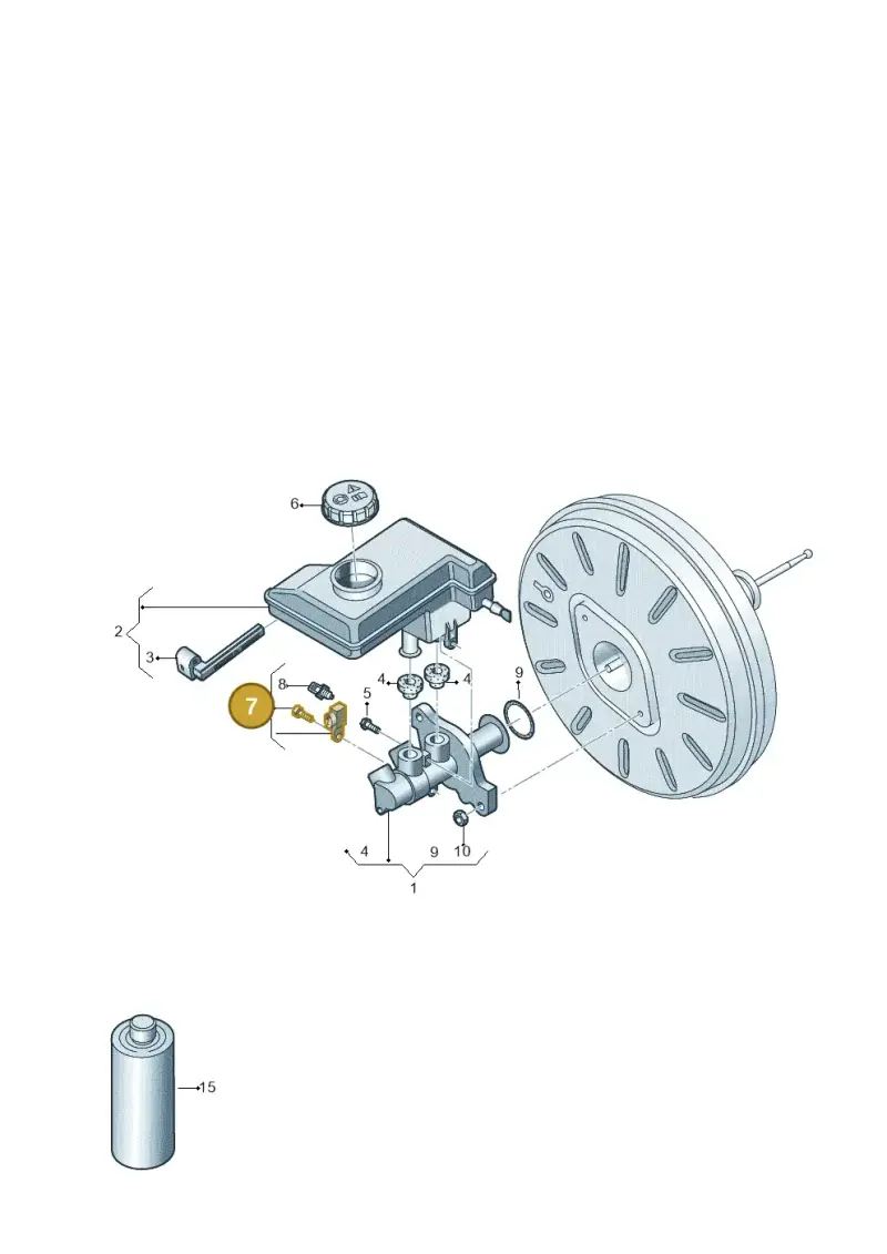 8P0698459B — Volkswagen Tiguan 2.0 4Motion (2016-2024) diagram 746611000, position 7