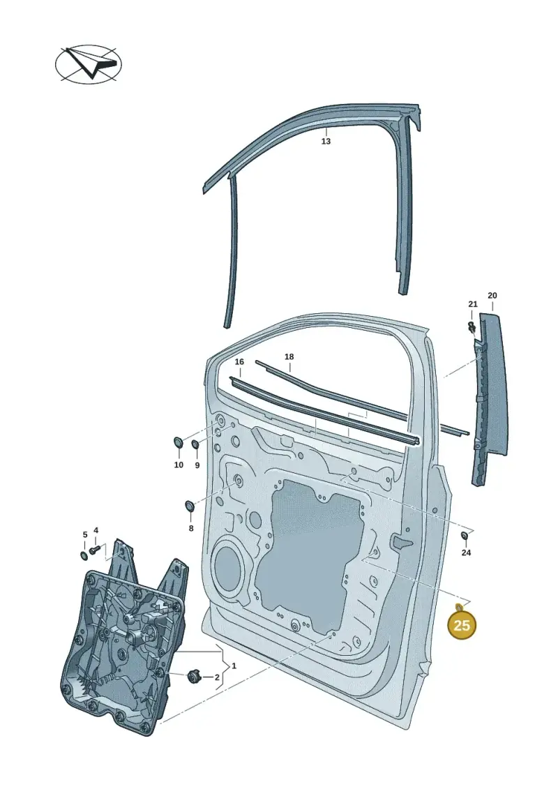 8P4837798 — Volkswagen ID.7 Limousine Pro (2023-) diagram 11a837500, position 25