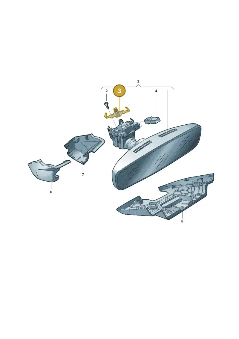 8S0857118B — Volkswagen Passat Pro (2024-) diagram 3jg857045, position 3