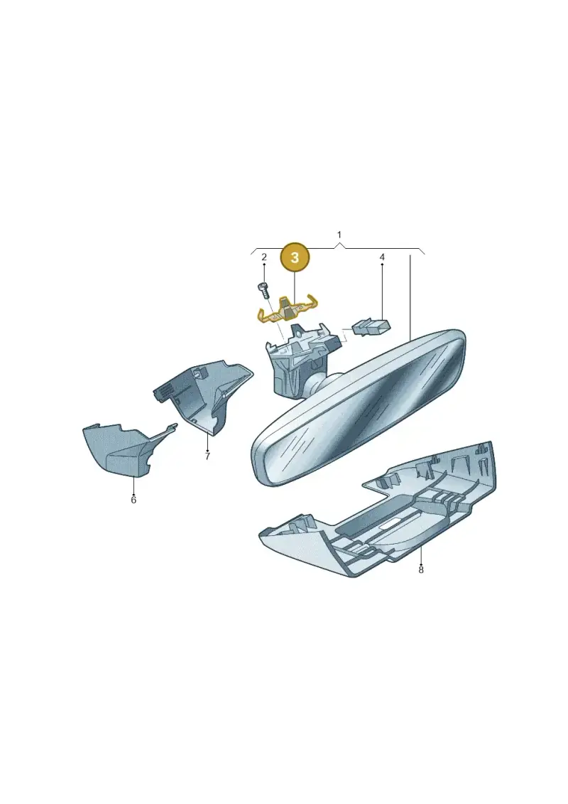 8S0857118B — Volkswagen Tiguan (2024-) diagram 57d857045, position 3
