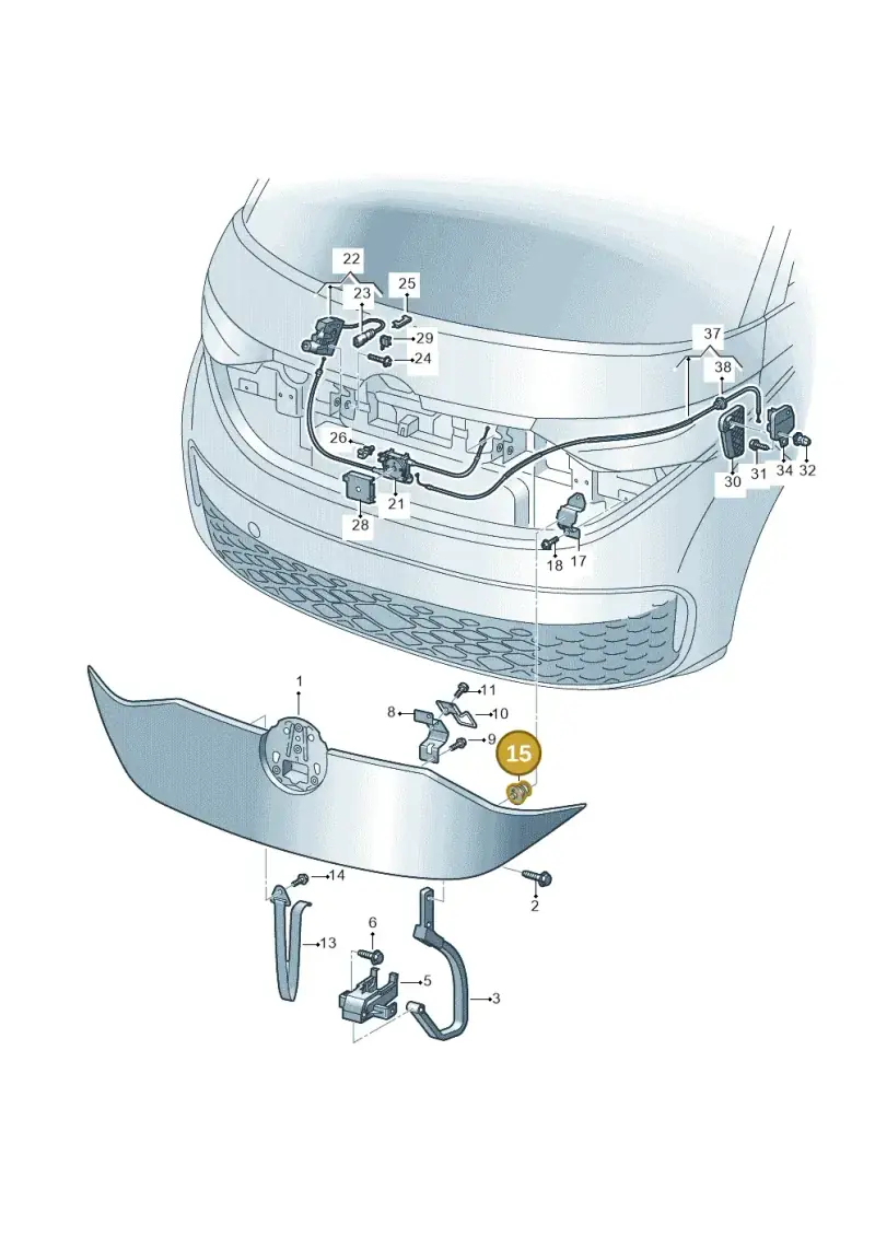 8T0823433C — Volkswagen ID.Buzz (2022-) diagram 15a823000, position 15