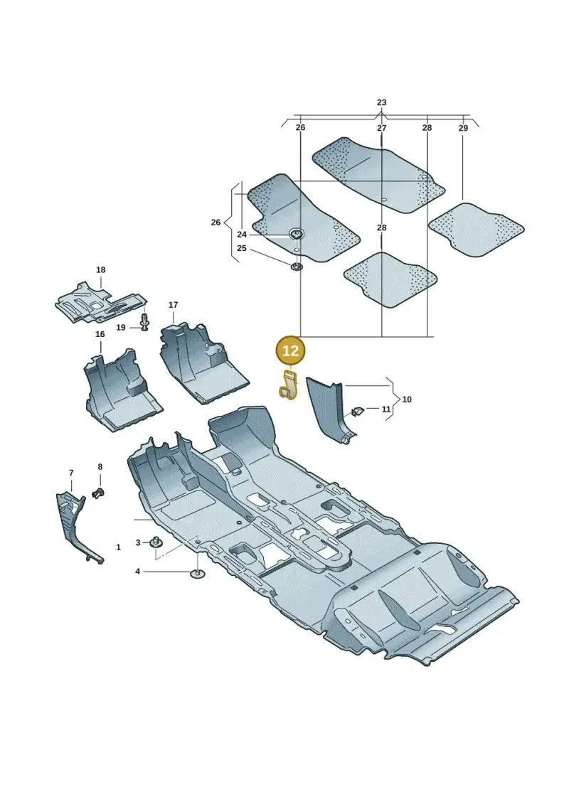 8T0863253A — Volkswagen ID.4 Pro (2020-2023) diagram 11a863000, position 12