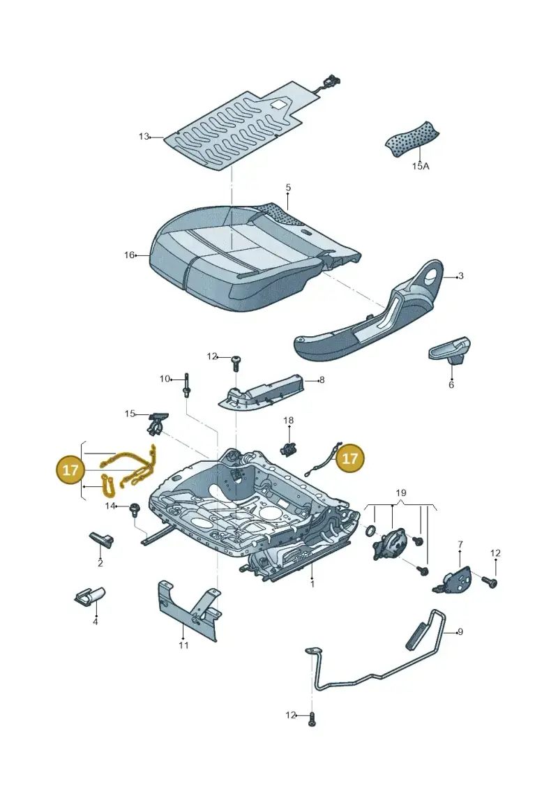 8T0898021A — Volkswagen Beetle (2016-2019) diagram 801881000, position 17