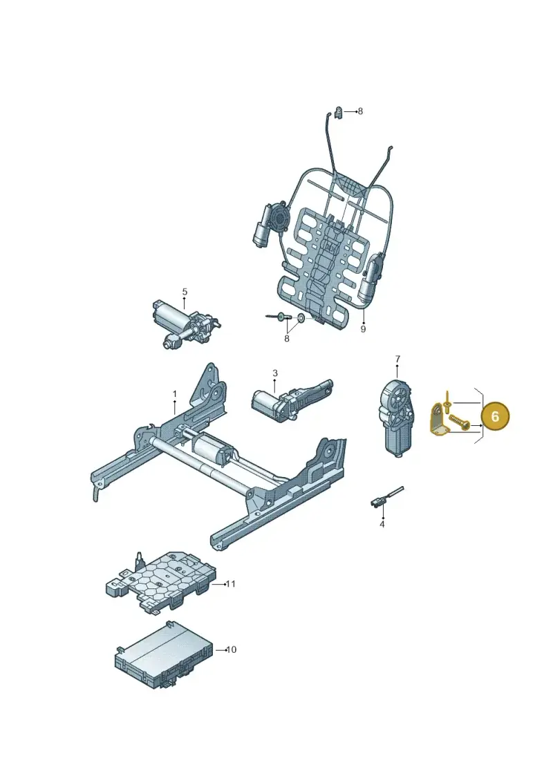 8T0898173 — Volkswagen TIGUAN                 08> (2007-) diagram 634959450, position 6