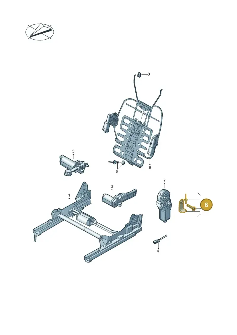 8T0898173 — Volkswagen Tiguan 4Motion (2011-2018) diagram 719959450, position 6