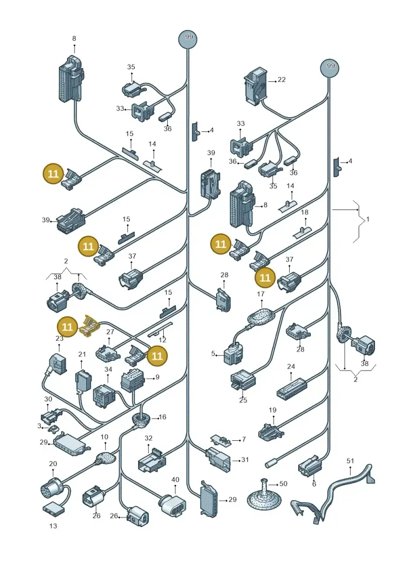 8T0972571B — Volkswagen Polo (2012-2014) diagram 672972010, position 11