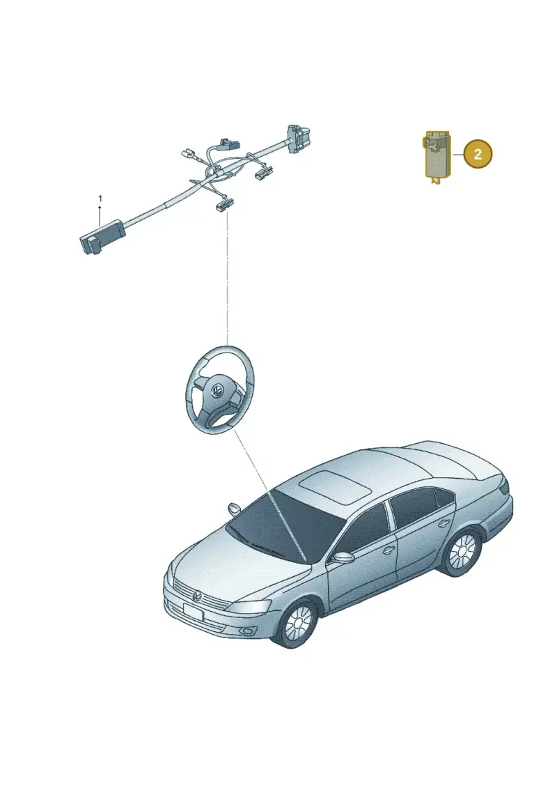 8T0972571B — Volkswagen Jetta (2013-2014) diagram 692972250, position 2