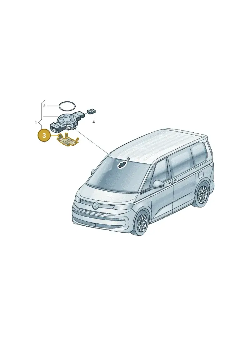 8U0907671 — Volkswagen Multivan (2021-) diagram 7t0955500, position 3