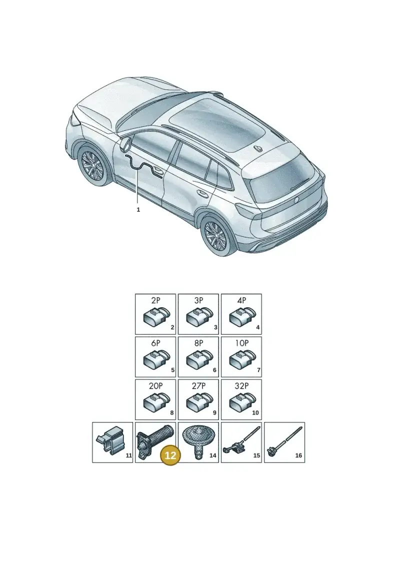 8U0959845 — Volkswagen Tiguan 2.0 (2023-) diagram 57x972300, position 12