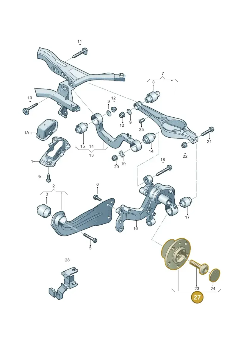 8V0598611A — Volkswagen Golf Cabriolet (2011-2016) diagram 649505050, position 27