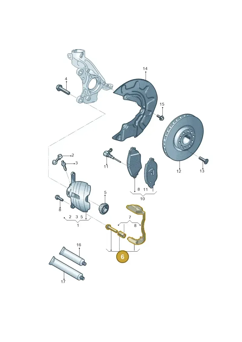 8V0615126 — Volkswagen Lavida (2019-2021) diagram 519615000, position 6