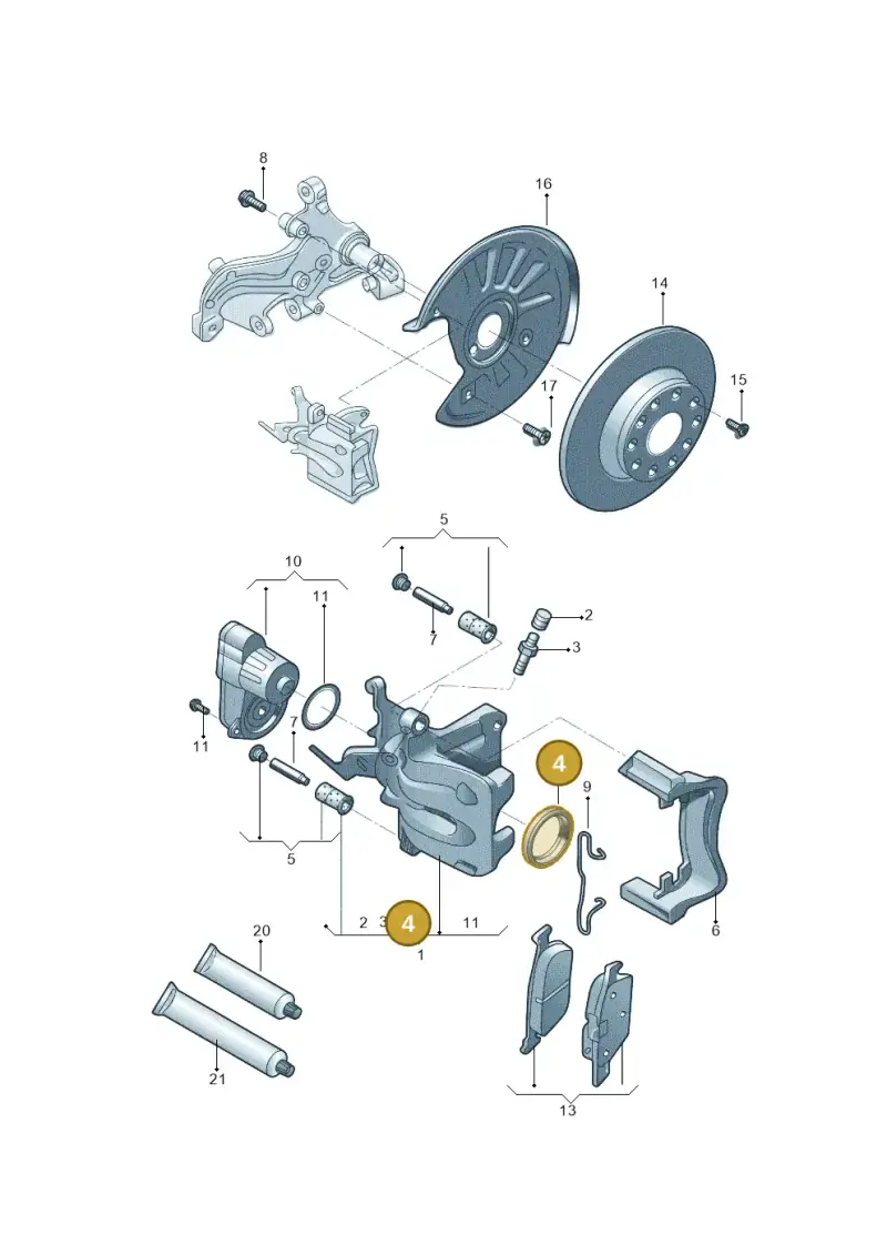 8V0698671 — Volkswagen Lamando (2014-2022) diagram 519615600, position 4