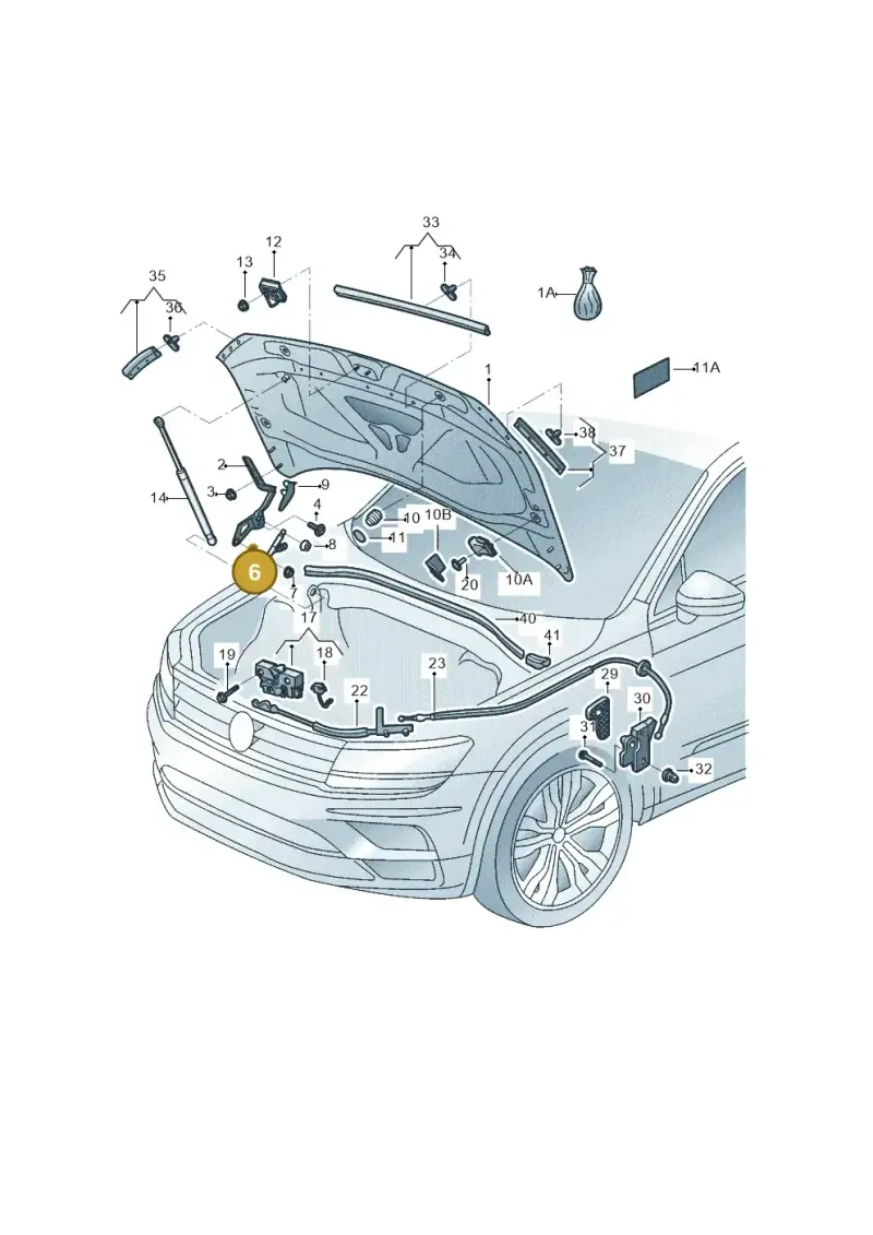 8V0823739 — Volkswagen Tiguan 2.0 4Motion (2017-2024) diagram 833823000, position 6
