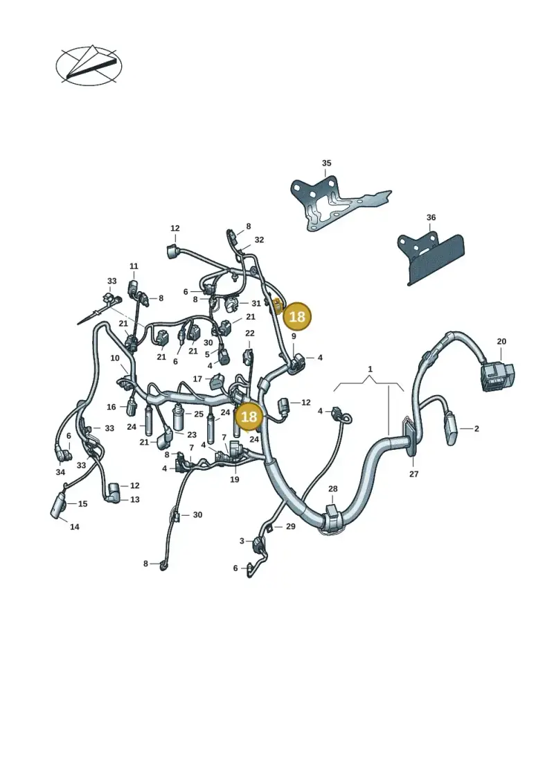 8V1973713 — Volkswagen Transport. multivan (2019-2024) diagram 7em971007, position 18