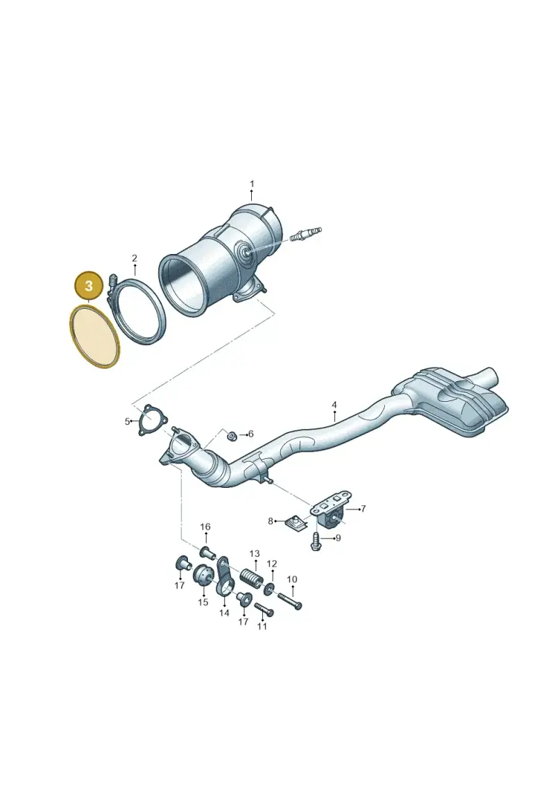 8W0253115G — Volkswagen Touareg (2017-2023) diagram 439253040, position 3