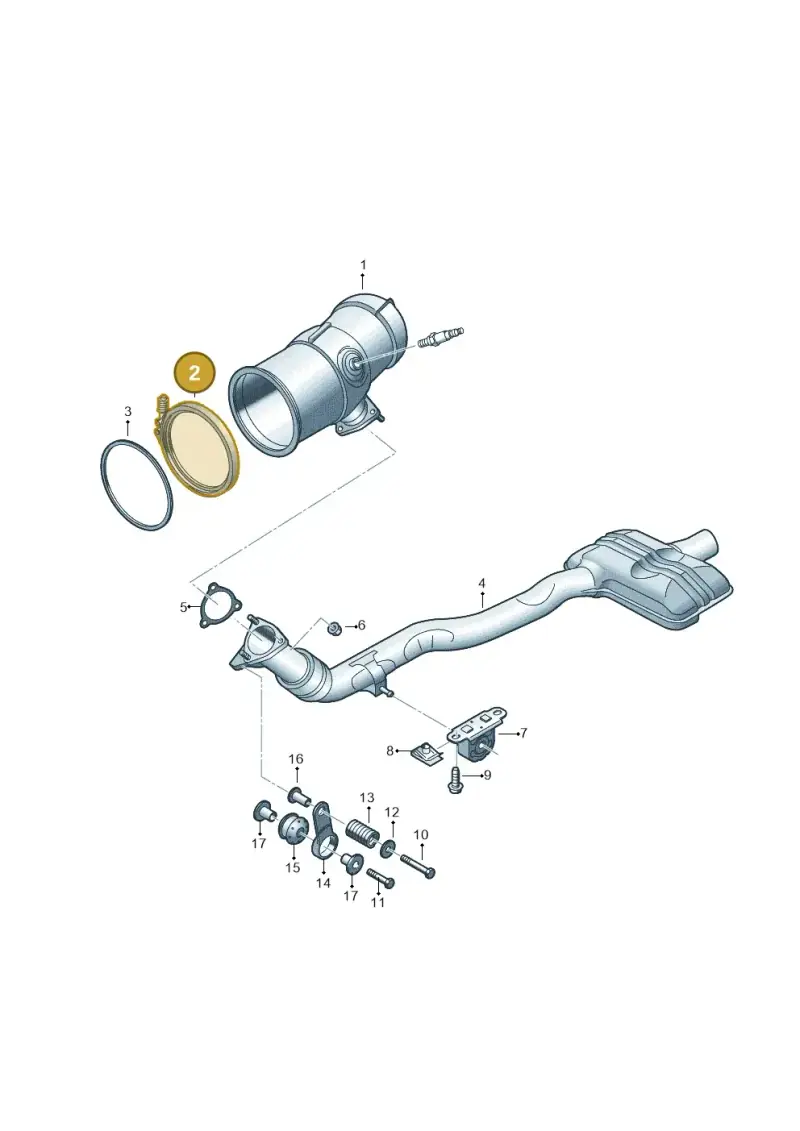 8W0253725G — Volkswagen Touareg (2017-2023) diagram 439253040, position 2